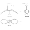 thumbnail image 5 of C Cattleya White Modern Dimmable LED Pendant Light, 5 of 5