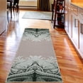 thumbnail image 2 of Mandala Decorative Rug, Traditional Ornamental Lace Border Swirled Flower Lines Eastern Folk Art, Quality Carpet for Bedroom Dorm and Living Room, 6 Sizes, Reseda Green, by Ambesonne, 2 of 2