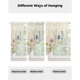 thumbnail image 4 of Spring Floral Swag Valances for Windows, Summer Flower Botanical Farmhouse Rod Pocket Sheer Valances for Small Windows, Swag Toppers Light Filtering for Kitchen Living Room 2 Panels 28''x36'', 4 of 6