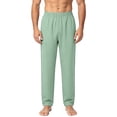 thumbnail image 4 of Miqool Mens Casual Pants Elastic Waist Lightweight Loose Straight Leg Lounge Pants Home Yoga Trousers with Pockets, 4 of 7