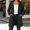 Black hooded full zip jacket women a1, variant on Women's Hooded Zip Up Jacket with Pockets Long Sleeve Solid Color Casual Coat Fashion Fall Winter Outfit, Army Green M