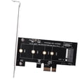 thumbnail image 2 of 3X Adaptateurs Add on Cartes PCIE vers M2 PCI Express 3.0 X1 vers NVME SSD M2 PCIE Riser Adaptateur Support 2230 2242 2260 2280 M.2, 2 of 5