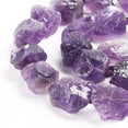 thumbnail image 3 of Raw Rough Natural Amethyst Beads Strands Nuggets 13~17x10~15x9~16mm Hole: 1mm about 26~29pcs/strand 16.73 inch(42.5cm), 3 of 3