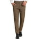 thumbnail image 1 of Pantalones de vestir clásicos a cuadros para hombre Pantalones de baile de oficina con frente plano a cuadros marrón S, 1 of 6