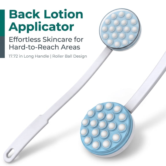 1Pack Back Lotion Applicator and Massager, Long Handheld Roller Ball Applicator for Body, 17.72 in × 3.62 in × 1.22 in