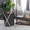thumbnail image 4 of Cesta de lavandería de malla plegable con asas Cesta de almacenamiento Bolsa de ropa de lavado Soporte blanco Zulema Cesto de ropa de malla, 4 of 8