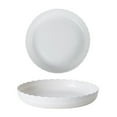thumbnail image 2 of White Wavy Edge Flower Pot Mat Drip Tray Plant Container Accessories 1 Pc 6Pcs  Plastic Trays, 2 of 13