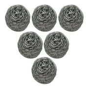 Scrubit Stainless Steel Scourers Steel Wool Scrubber Pad, 6 Pack