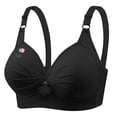 thumbnail image 3 of Loopsun Womens Bra Plus Size, Bras for Women, Women's Printing Push-up Breathable Daily Underwear Bra No Rims Black XXL, 3 of 5