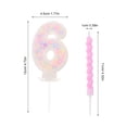 thumbnail image 2 of unbranded 13Ud Velas De Cumpleaños Con Números Espiral Para De Pastel Multicolor, 2 of 8