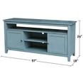 thumbnail image 5 of Solid Wood Entertainment / TV Stand with Open Shelves and 2 Doors in Ocean Blue, 5 of 8