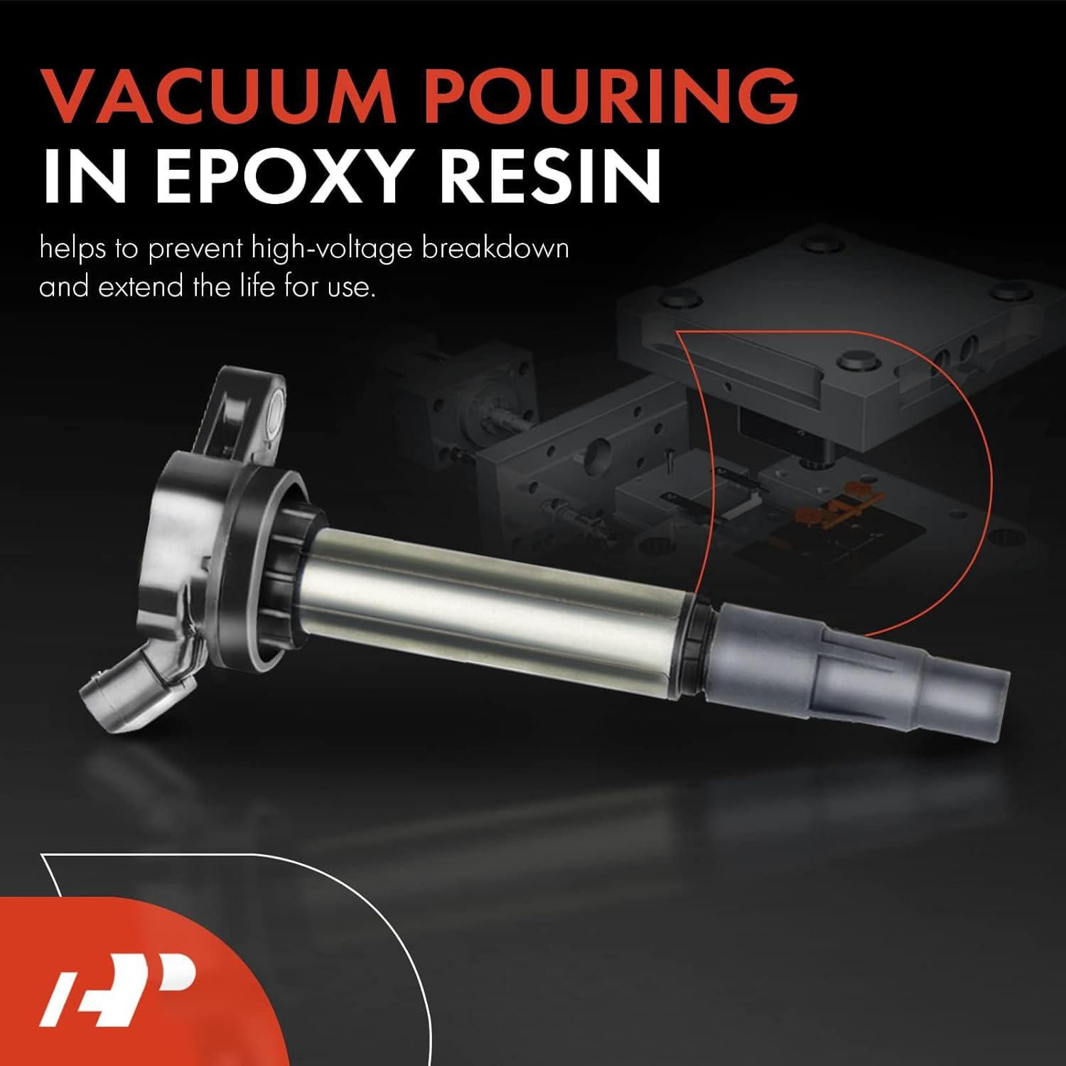 A-Premium Ignition Coils Pack Compatible with Lexus CT200H 2011-2016 Toyota Corolla 2009-2017 Prius Scion IM XD 1.8L 4-PC Set