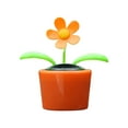 thumbnail image 1 of DOLITY Solar Powered Dancing Flower Bobble Head Toy Nodding Head Solar Dancing Toy Orange, 1 of 9