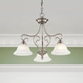 thumbnail image 5 of Livex Lighting Coronado Chandelier in Brushed Nickel, 5 of 13