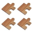 thumbnail image 2 of DOLITY 4 Pcs Wooden Coasters Tea Cup Pad Table Protector Reusable Home Decor Cup Holder Acacia wood, 2 of 7