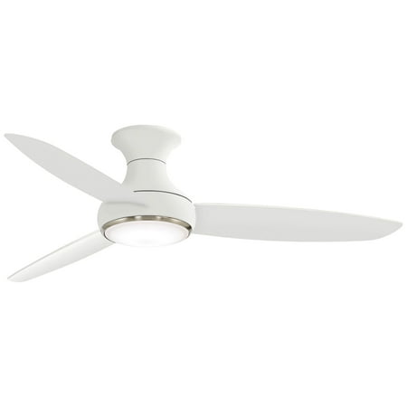 

Minka Aire 54 Concept III White Finish Wet Rated Modern Hugger Smart Ceiling Fan