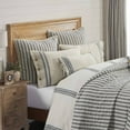thumbnail image 3 of Piper Classics Market Place Gray Ticking Stripe King Size Pillow Sham, 3 of 5