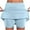 Light Blue, variant on ZZwxWA Skirts for Women Shorts with Pockets Plus Size Belly Control Skirts Solid Color High Waist Athletic Womens Sports Shorts 2025