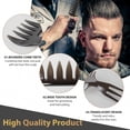 thumbnail image 4 of DUAIU Kit de Peinado para Hombres 7 Piezas - Cepillo de Ventilación, Redondo, Peine de Pestañas y Ancho - Para Desenredar y Estilizar - Ideal para Regalo, 4 of 8