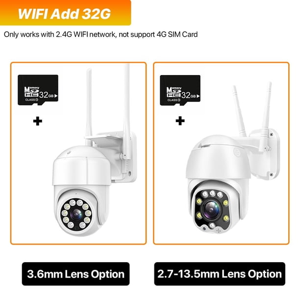 Cámara con tarjeta SIM 4G, 1080P, PTZ, 5X, Zoom, enfoque automático, 2,7-13,5mm/3,6mm, lente fija, CCTV para exteriores, seguridad, WIFI inalámbrico, cámara IP Camhi Tan Jianjun unisex
