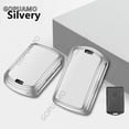 thumbnail image 4 of Zinc alloy+leather Car Remote Key Case Cover Shell For Volvo A 3 buttons key case S60 S90 XC40 XC60 XC90 V60 V90 C40 Accessories, 4 of 8