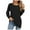Black, variant on idosla Women Long Sleeve Shirts Fall Top Casual Pleated Blouse for Women Fashion (Dark Gray, L)