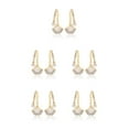 thumbnail image 3 of Qarigey Pendientes de perlas elegantes y versátiles para todas las ocasiones Pendientes Joyería El mejor regalo para cualquier mujer Type2 NO2, 3 of 6