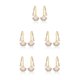 thumbnail image 3 of Qarigey Pendientes de perlas elegantes y versátiles para todas las ocasiones Pendientes Joyería El mejor regalo para cualquier mujer Type2 NO2, 3 of 6