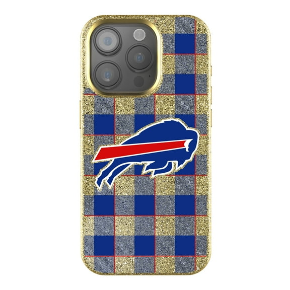 Keyscaper Buffalo Bills Plaid Bling iPhone Case