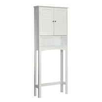Teamson Home Louis Wooden Space Saver Shutter Style Doors White ELG-672