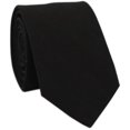 thumbnail image 1 of Corbata BELLUNO de algodón y lino, 6,5 cm, delgada, negra, 1 of 4