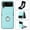 Mint Green, variant on Fashion Business style fastened ring folding phone leather case for Samsung Flip 3