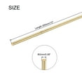 thumbnail image 2 of Uxcell 2mm x 300mm Brass Round Rod Metal Solid Shaft Rods Lathe Bar 10Pcs, 2 of 5