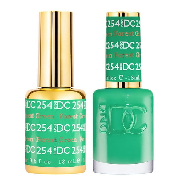 DND DC Gel & Matching Nail Polish Set - 254 Forest Green