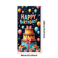 thumbnail image 5 of Colorful Theme Banner Decorative Cake Birthday Party Balloons for Birthday Celebration Kids Party, 5 of 9