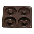 thumbnail image 1 of PENGXIANG 4 Grid Mold Chocolate Desert Handmade Baking Tools Cake Fondant Decoration Making Donut Mould Pancake Muffins Kitchen Coffee Color, 1 of 9