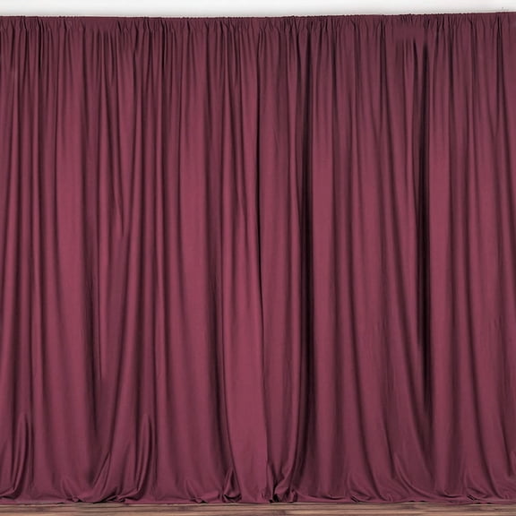 New Creations Fabric & Foam Inc,   Polyester Poplin Backdrop Drape Curtain Panel, Burgundy