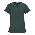 thumbnail image 4 of REALiKUN Women's V-Neck Scrub Set Nursing Uniform with Multiple Pockets Medical Workwear Top and Pants, 4 of 4