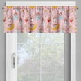 thumbnail image 2 of Ambesonne Cartoon Window Valance, Fairies Music Cheerful Art, 54" X 18", Earth Yellow and Pale Pink, 2 of 5