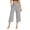 Z05-Grey, variant on Bmisegm Womens Solid Pants with Pocket Elastic Casual Pants Pocket Capris Pants for Women GY1 XXL