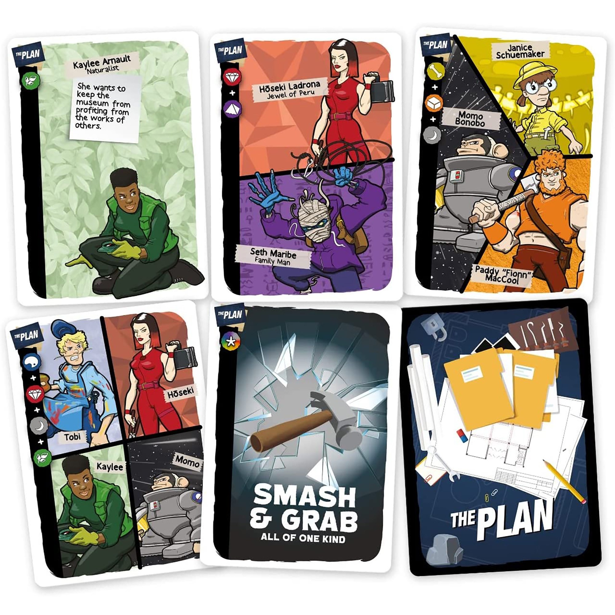 The Plan -  R&R Games - Art Museum Heist Card & Tile Game, Ages 8+, 1-5 Players, 20-30 Min