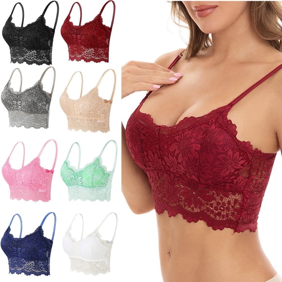 Women's Smooth Cotton T-Shirt Bra JIANLAI Wireless Bra Full Coverage Lace Tshirt Everyday Bra Beige