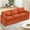 Orange, variant on ACMEASE 89 inch Comfortable 3 Seater Sofa w/Thick Seat & Backrest Cushion, Chenille Modern Couch with Soft Pillows Upholstered Sofa with Sturdy Frame for Bedroom, Office, Living Room, Orange