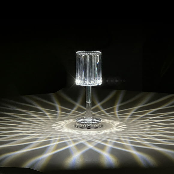 Amdohai Spain ins Gatsby atmosphere lamp crystal table lamp charging touch vibrato acrylic diamond night light USB three-color plug-in model - not rechargeable