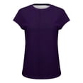 thumbnail image 4 of Womens Tops Short Sleeve Top Crew Neck Blouse Casual Versatile T Shirt for Daily Wear Fashion, 4 of 6