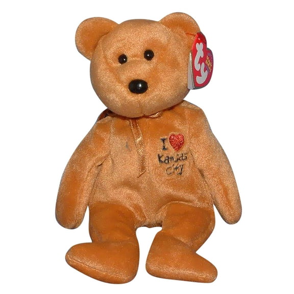 Ty Beanie Baby: I Love Kansas City the Bear | Stuffed Animal | MWMT's