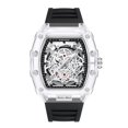 thumbnail image 1 of UTHAI BK134 Personalized Transparent Hollow Barrel Quartz Watch Casual Fashion Sports Waterproof Calendar Men's Watch, 1 of 4