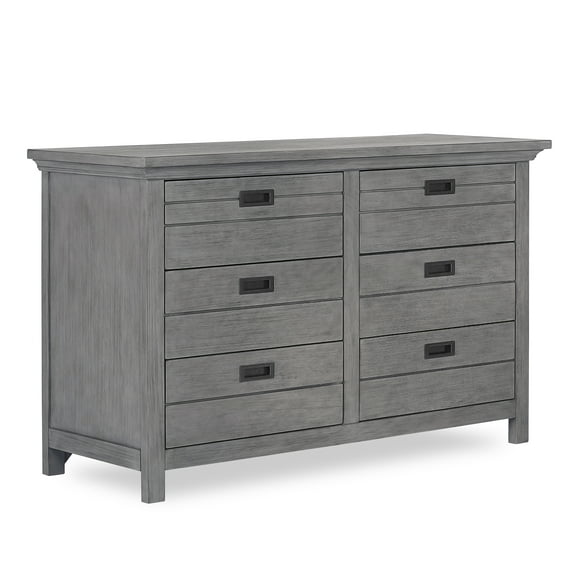 Evolur Waverly Double Dresser, Rustic Grey