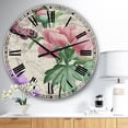 thumbnail image 2 of Designart Oversized Multicolor Analog Round Cottage Modern Wall Clocks, CLM25146-C23, 2 of 3