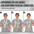 thumbnail image 6 of SupreGear Arm Sling, Adjustable Shoulder Support for Elbow, Lightweight for Men and Women, Gray, 6 of 8